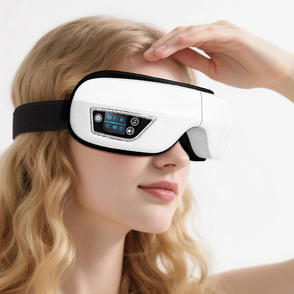 Smart Portable Vibration Eye Massager Airbag Compress Eye Care Tool Bluetooth Music Eye Massage Eye Relax Fatigue Sleepping Mask