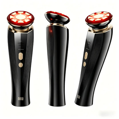 Three in One Red Light Facial and Neck Beauty Device A Skincare Tool Facial Massager That Eliminates Skin Swelling and Tightens the Skin